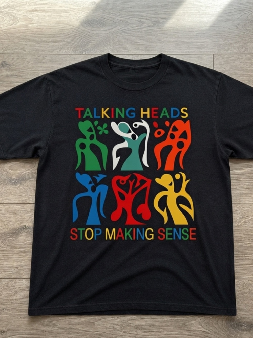 Gildan Black Talking Heads "Stop Making Sense" Multicolor Graphic Tee